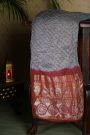 Bandhani Silk Grey Saree