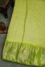 Bandhani Silk Light Green Saree