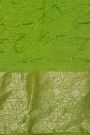Bandhani Silk Light Green Saree