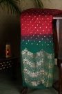 Bandhani Silk Red Saree