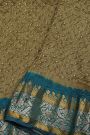 Bandhani Silk Beige  Saree