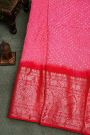 Bandhani Silk Pink  Saree