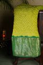 Bandhani Silk Green  Saree
