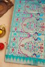 Paithani Silk Sky Blue saree