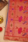 Paithani Silk Royal Blue Saree