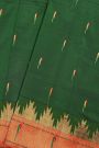Paithani Silk Bottle Green Saree
