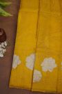 Designer Organza Yellow Saree
