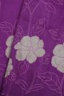 Fancy Organza Purple Saree