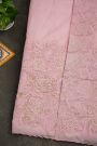 Fancy Organza Baby Pink Saree