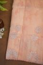 Designer Organza Peach Saree