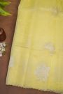 Designer Organza Yellow Saree