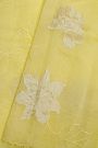 Designer Organza Yellow Saree
