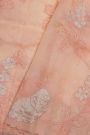 Designer  Organza Peach Saree