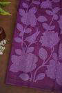 Designer Organza Purple Saree