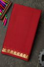 Mysore Crepe Maroon Saree