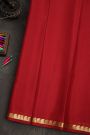 Mysore Crepe Maroon Saree