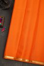 Mysore crepe orange Saree
