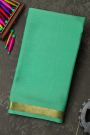 Mysore Crepe Sea Green Saree