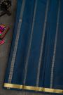 Mysore Crepe Navy Blue Saree