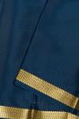 Mysore Crepe Navy Blue Saree