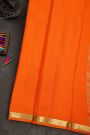 Mysore Crepe  Orange Saree