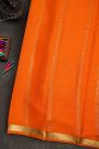 Mysore Crepe  Orange Saree