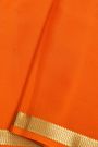 Mysore Crepe  Orange Saree
