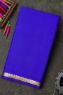 Mysore Crepe Royal Blue Saree