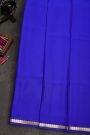 Mysore Crepe Royal Blue Saree
