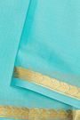 Mysore Crepe Sky Blue Saree