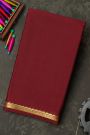 Mysore Crepe Maroon Saree