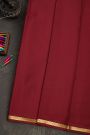 Mysore Crepe Maroon Saree