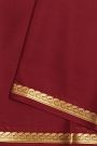 Mysore Crepe Maroon Saree