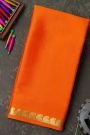 Mysore Crepe Orange Saree
