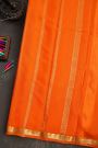 Mysore Crepe Orange Saree