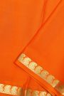 Mysore Crepe Orange Saree