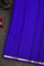 Mysore Crepe Royal Blue Saree