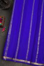Mysore Crepe Royal Blue Saree