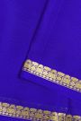 Mysore Crepe Royal Blue Saree