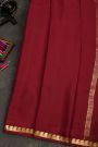 Mysore Crepe Maroon Saree