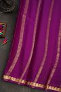 Mysore Crepe Violet Saree