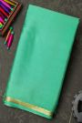 Mysore Crepe Sea Green Saree
