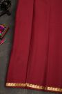 Mysore Crepe Maroon Saree