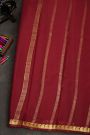 Mysore Crepe Maroon Saree