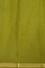 Mysore Crepe Mehendi Green Saree