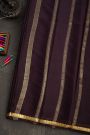 Mysore Crepe Brown Saree