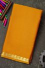 Mysore Crepe Mustard Saree