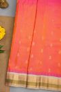 Gadwal Silk Peach  Saree