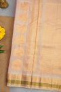 Gadwal Silk Peach  Saree