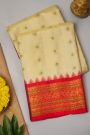 Gadwal Silk Cream Saree